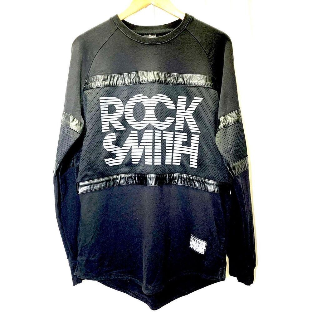 Rock Smith Logo Pullover Long Sleeve Shirt ~ Men Size L